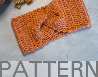 Twisted Crochet Headband PATTERN | Front Loop Crochet Headband