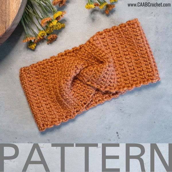 Twisted Crochet Headband PATTERN | Front Loop Crochet Headband