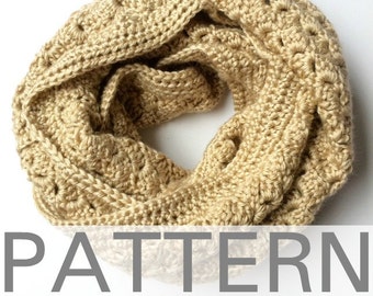 Crochet Infinity Scarf Pattern // The Kimberly Scarf