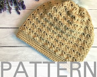 Crochet Hat Pattern | The Kimberly Hat | Crochet Hat for Women | Crochet Beanie | Crochet Slouchy Hat