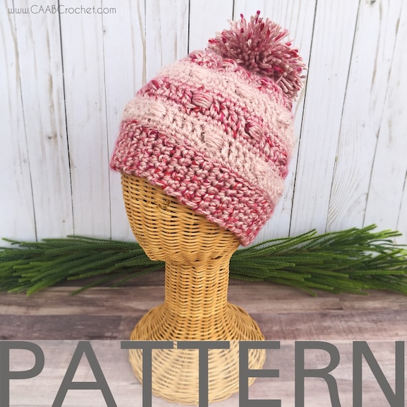 Valentine Hygge Hat Pattern Crochet Beanie Pattern Valentine's