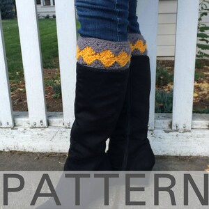 Crochet Diamond Boot Cuffs image 2