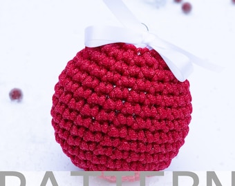 Crochet Christmas Ball PATTERN | Christmas Bauble Pattern