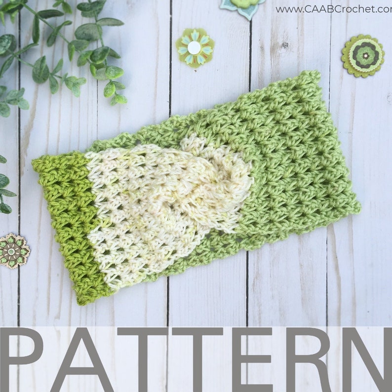 Crochet Pattern Spring's Arrival Twisted Headband image 1