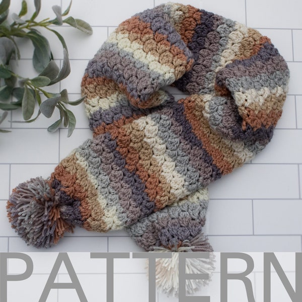 Daphne Tube Scarf Pattern | Crochet Pattern