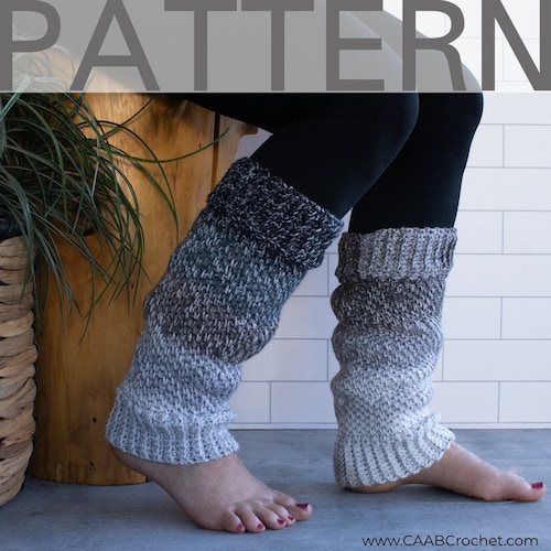 Faux Knit Cable Leg Warmers Crochet PDF Pattern Leg Warmers Etsy