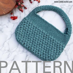 Easy Puff Stitch häkeln Handtasche Muster | Nimbus Handtasche