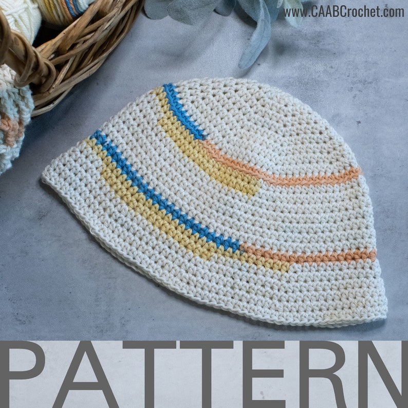 Crochet Bucket Hat PATTERN Crochet Pattern image 1