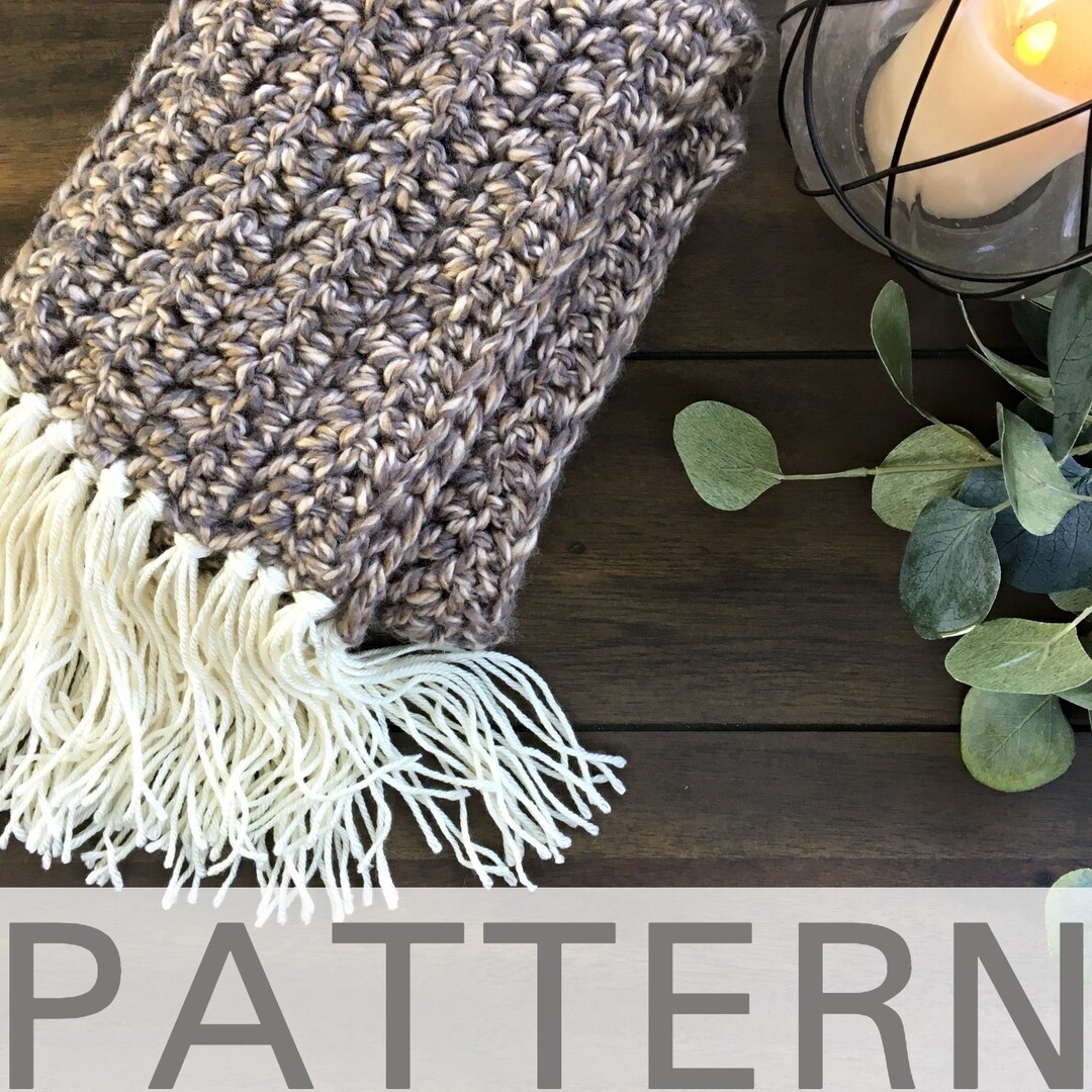Super Simple, Super Soft, Super Scarf | Crochet Scarf Pattern | Chunky ...