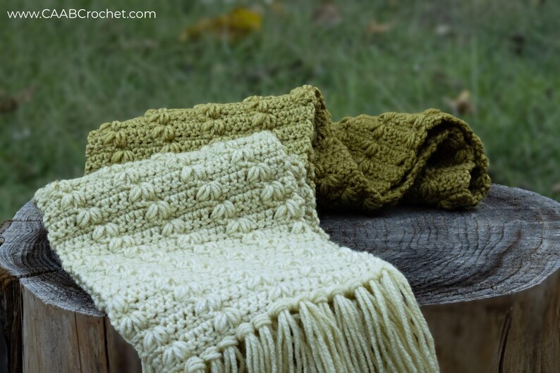 Scarf Ridges Blooming Ridges Scarf Crochet Pattern | Long Crochet Scarf With ...