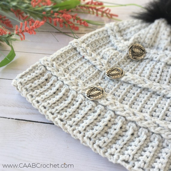 Braided Beanie Crochet Pattern | Etsy 