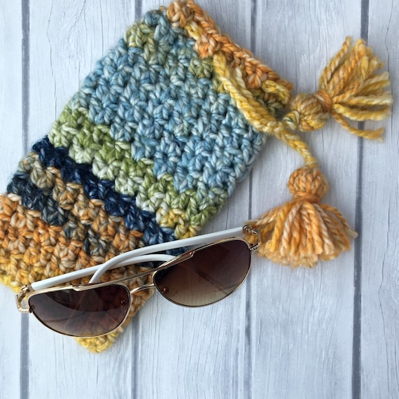 Sunglasses Case Pattern Sunglasses Pouch Sea Glass Sunglasses Pouch Crochet Pattern Etsy Canada