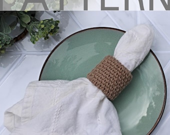 Crochet Napkin Ring PATTERN for beginners