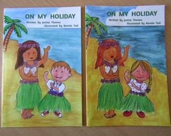 On My Holiday Personalised Kids Story Book