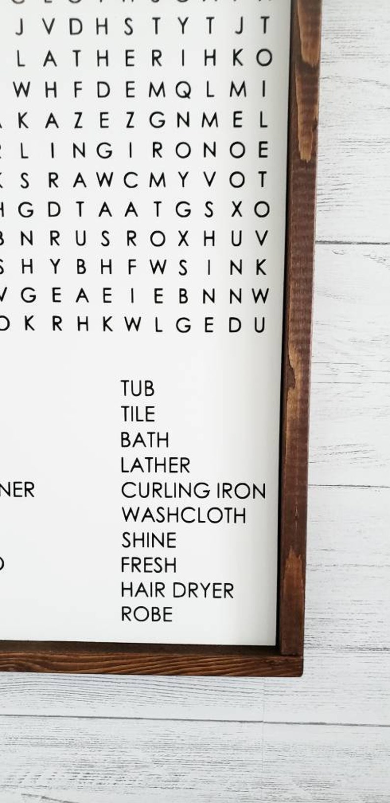 Your Phone Sign Bathroom Wall Decor Word Search Etsy