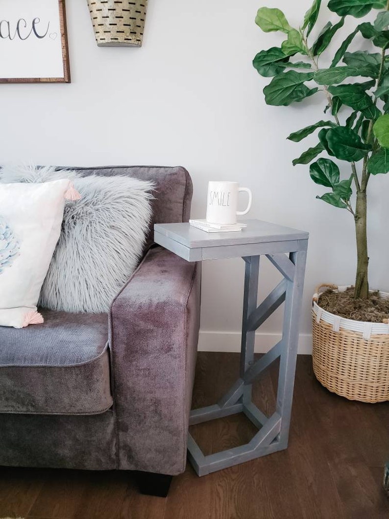 Couch Side Table Living Room Side Table Bedside Night Table Etsy