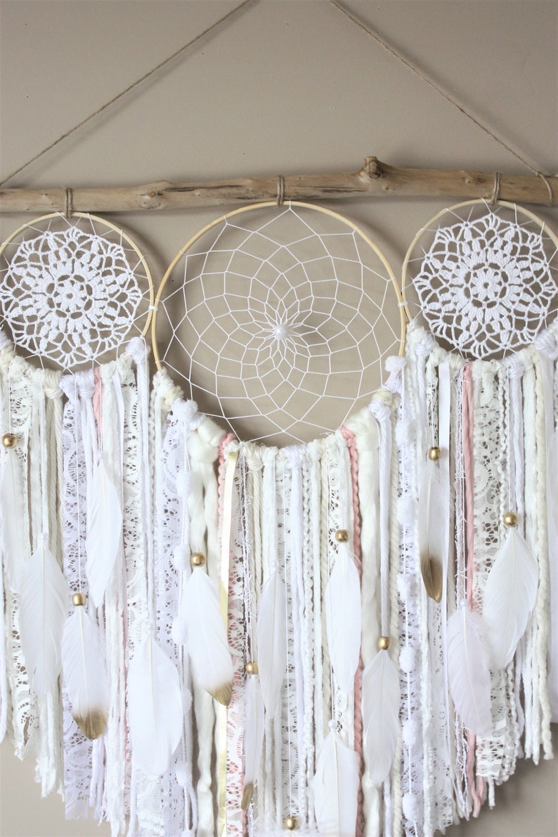 Extra Large Dream Catcher Dream Catcher Wall Hanging Cream Etsy Canada