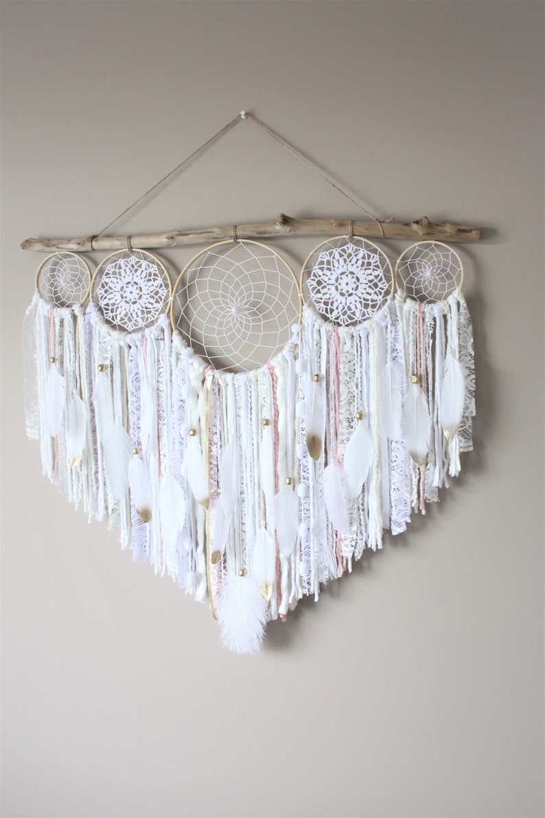 Extra Large Dream Catcher Dream Catcher Wall Hanging Cream Etsy Canada