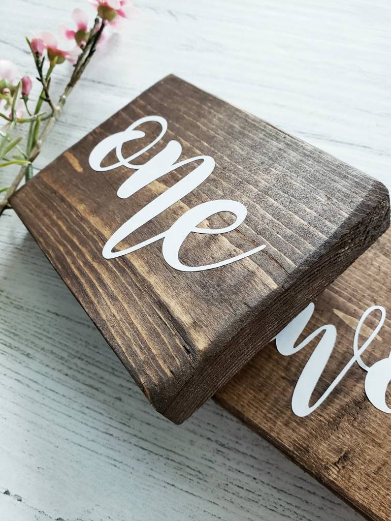 Wooden Table Numbers, Wedding Decor, Table Numbers, Wedding Table Numbers, guest table numbers Rustic Table Numbers Wedding Reception Decor image 3