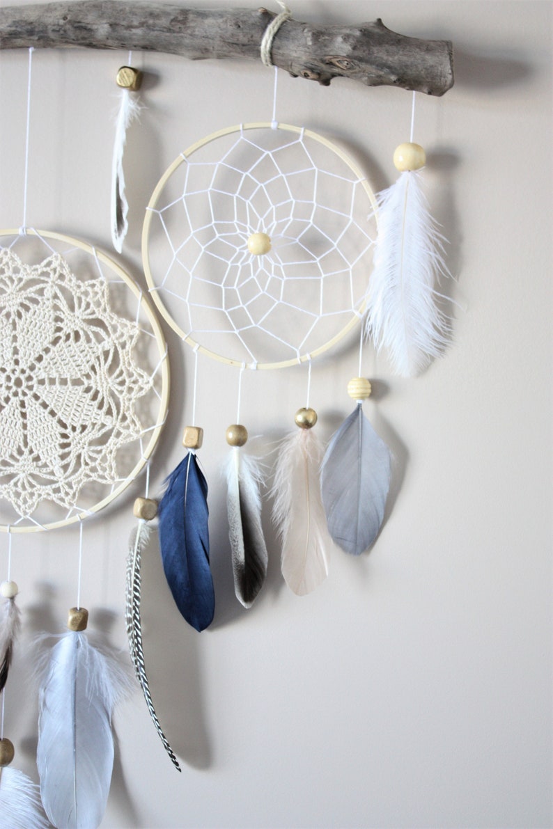Dream Catcher Wall Hanging Feather Driftwood Wall Decor - Etsy Canada