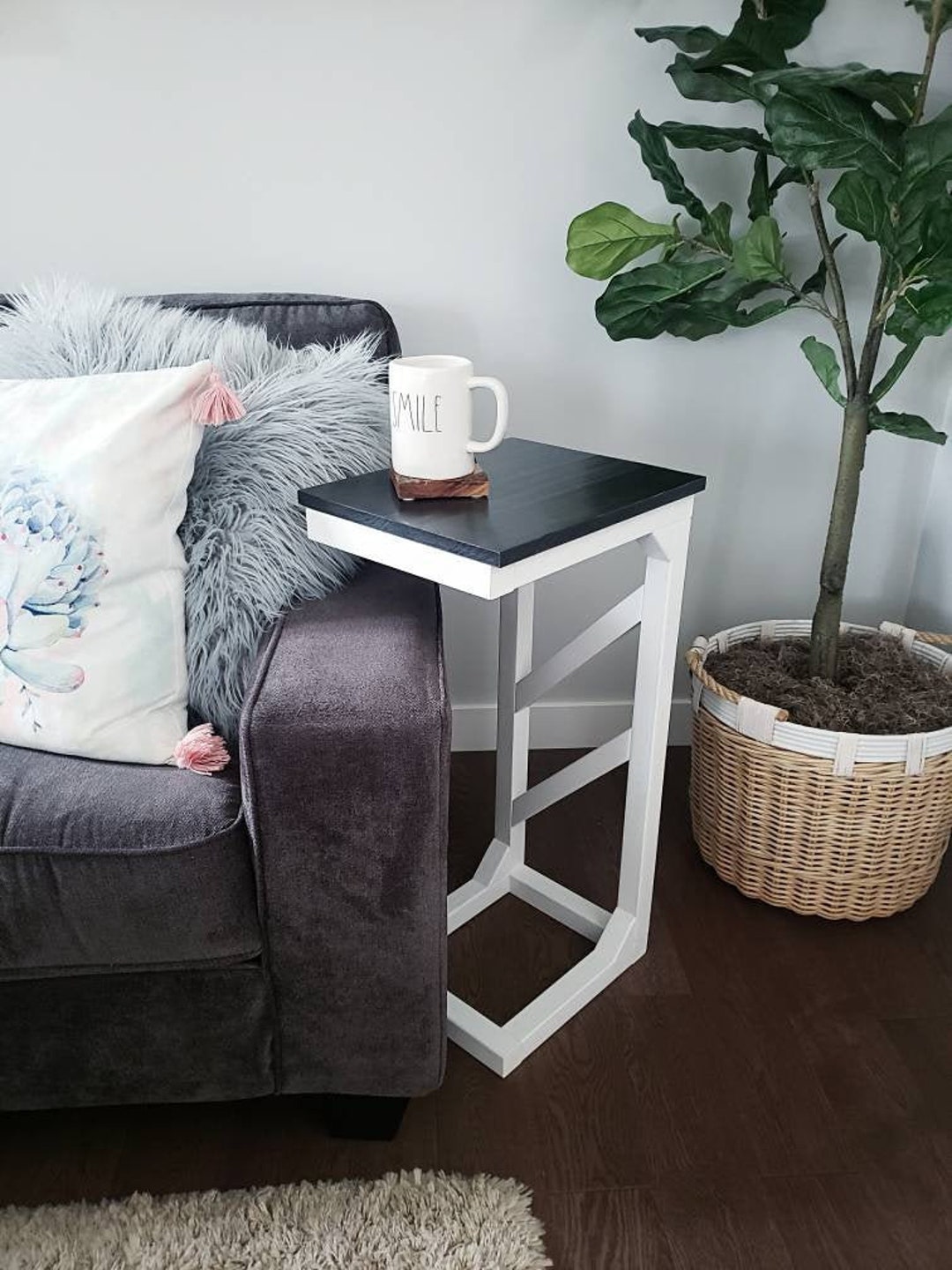 Couch Side Table, Living Room Side Table, Bedside Night Table, Laptop ...