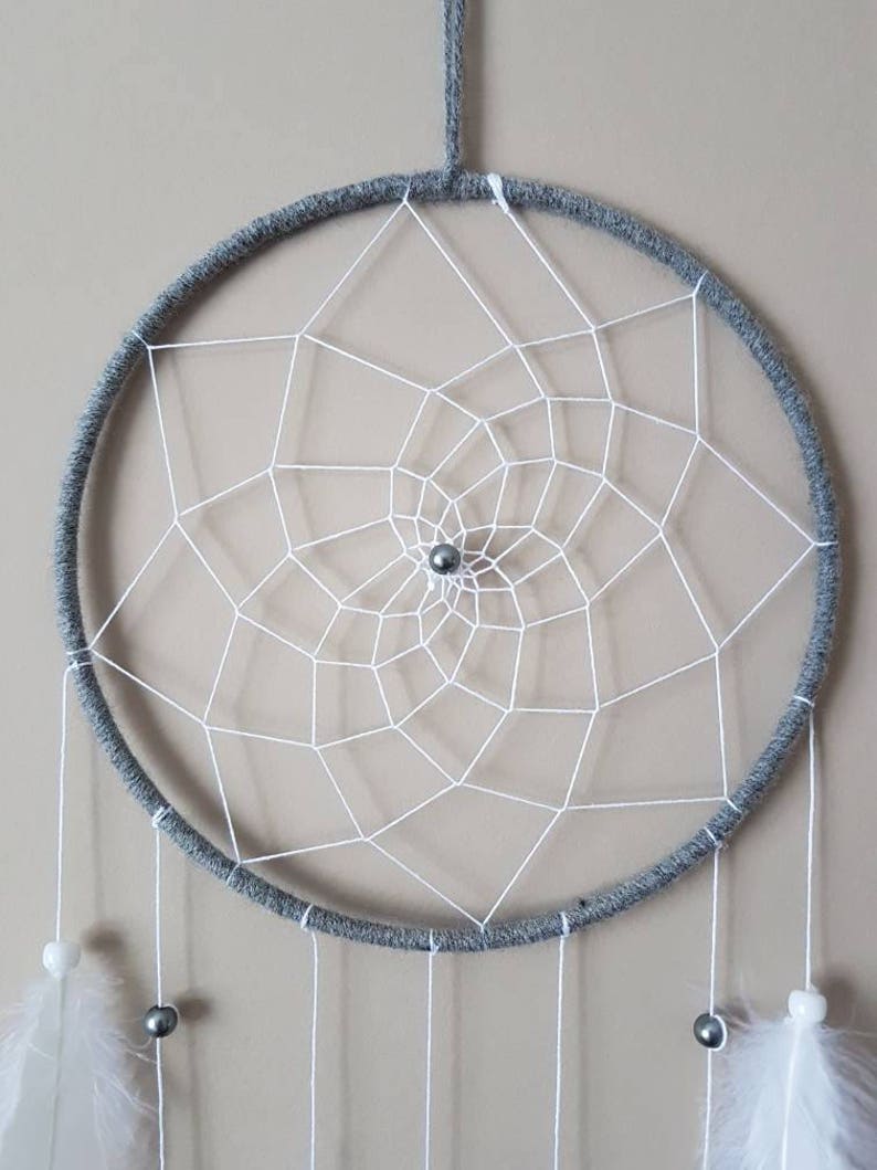 Small Navy Grey Dream Catcherboy Nursery Dream Catchermini Etsy Canada