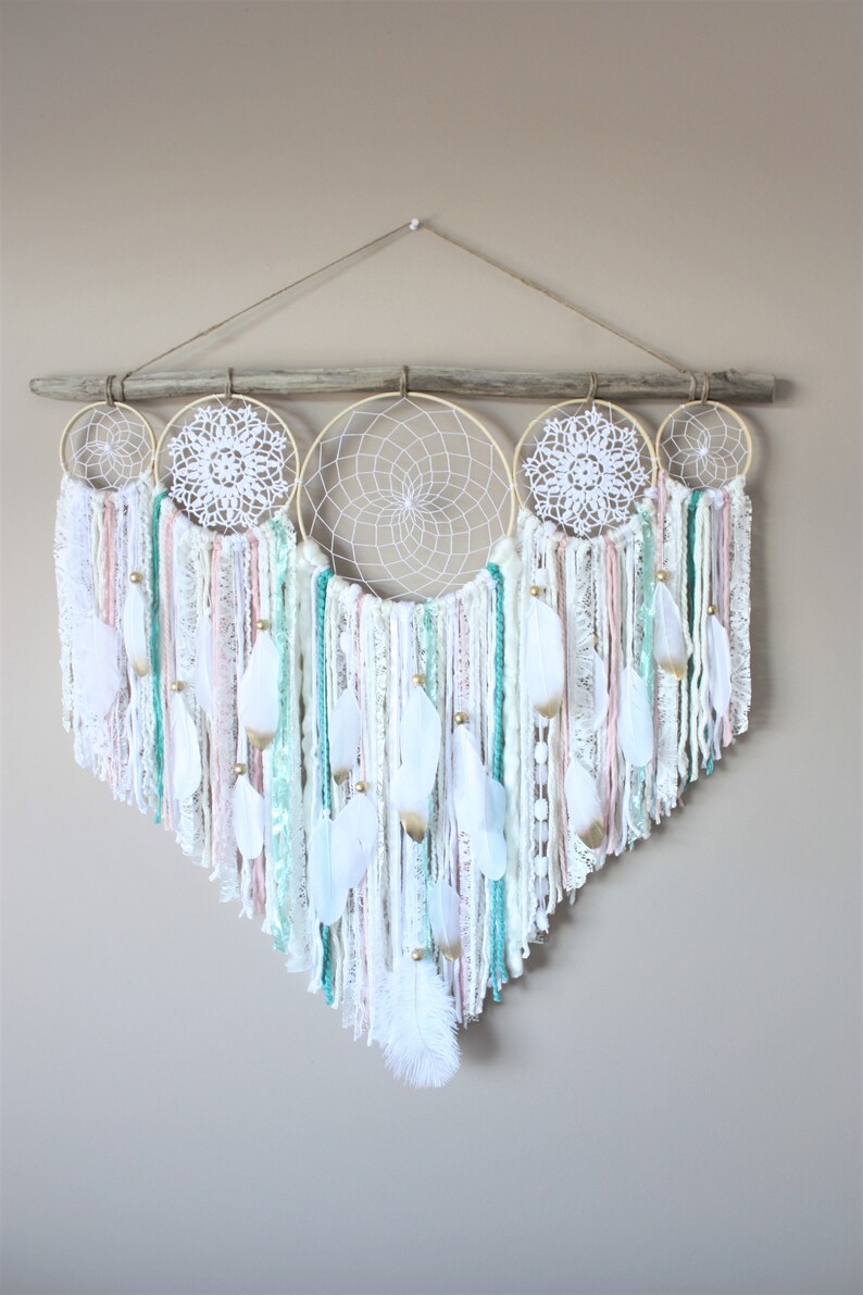 Extra Large Dream Catcher Dream Catcher Wall Hanging Cream Etsy Canada
