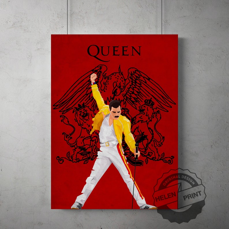 Art Poster 142 Bohemian Rhapsody Freddie Mercury Queen Rock Star