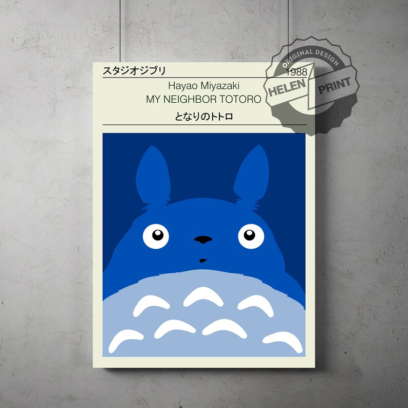 Hayao Miyazaki STUDIO GHIBLI ANIME Print A2 poster