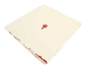 Khadi Paper Paperback Book 8x8 (PPB1), 150 gsm Cotton Rag, Watercolor Sketchbook, 30 Pages, Deckled Edge, Acid Free