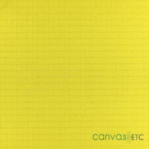 May include: A bright yellow textured fabric with a subtle grid pattern. The fabric is smooth and has a slight sheen.