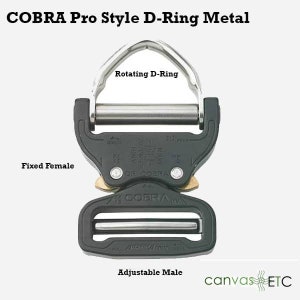 Cobra buckle with d ring outlet