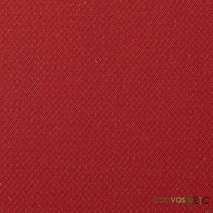 May include: Red fabric with a subtle textured pattern. The fabric has a smooth, even surface.
