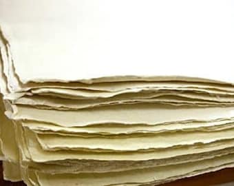Khadi Paper | White Rag PAPER | S1W | 210 GSM 22" x 30" | 3 Sheets