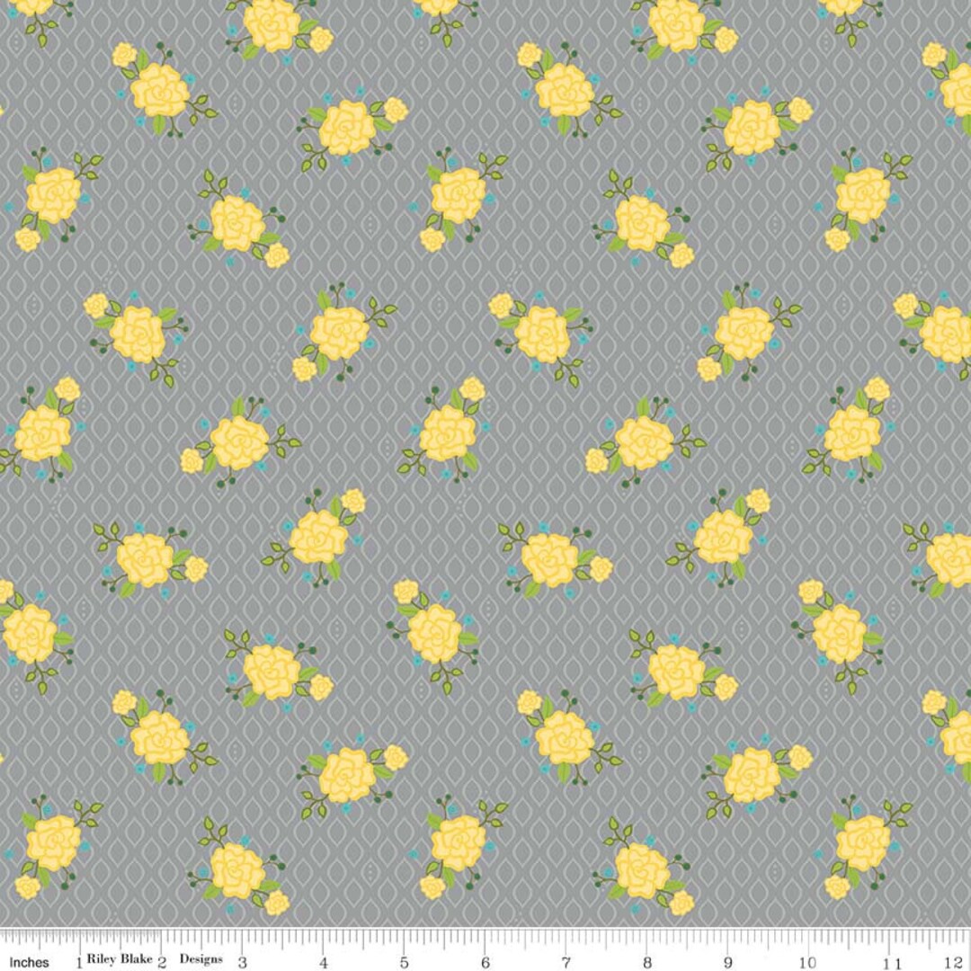 Riley Blake Fabric Wildflower Boutique by Heather Peterson Etsy