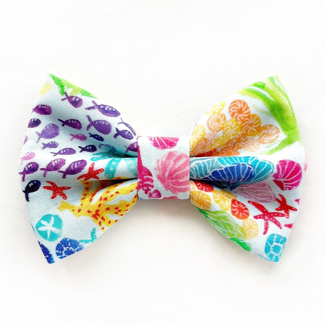 Under the Sea Dog Bow Tie // Take A Bow Handmade Bowtie, Dog Collar ...