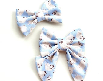 YOGA PUG - Dog Bow // Take A Bow Handmade Bowtie, Sailor Bow, Dog Collar Bowtie, Puppy Bowtie Collar, Fawn Pug, Pug Puppy, Puppy Collar