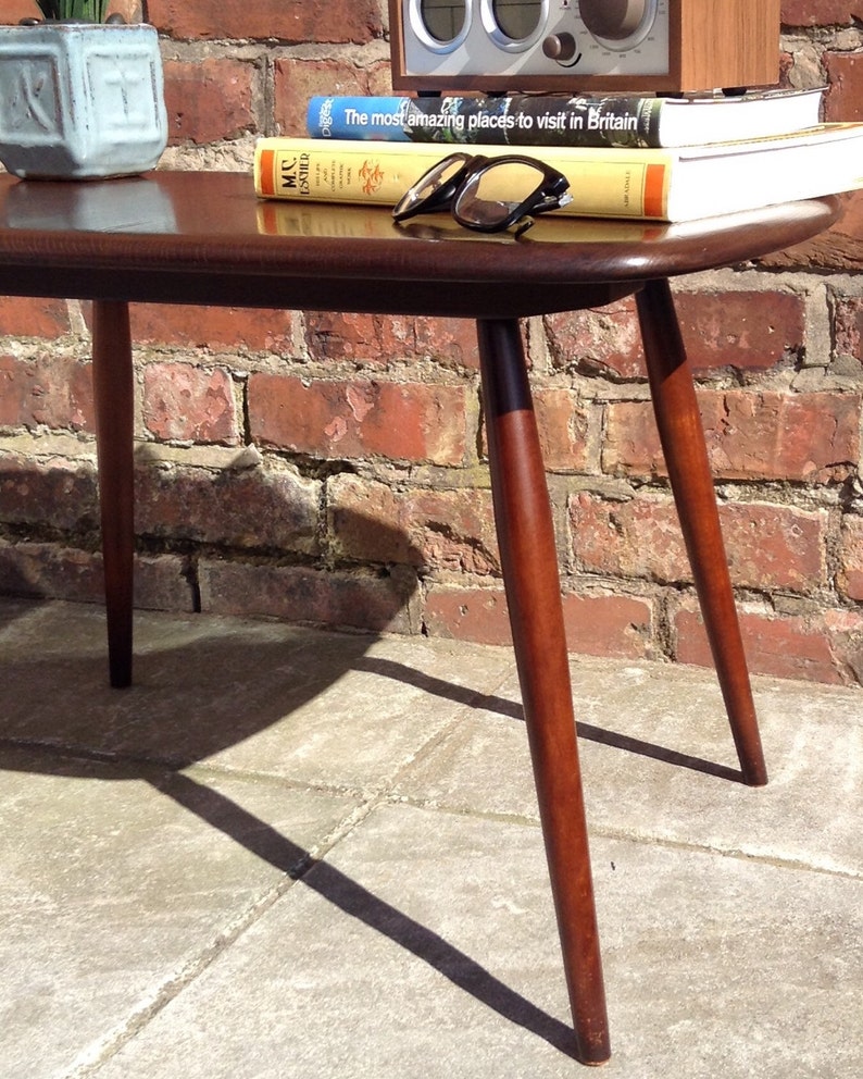 SOLD Ercol Vintage 50's Dark Finish Elm and Beech Occasional / Side