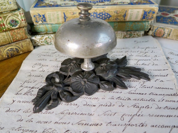 Antique Art Nouveau Desk Bell Hotel Bell Front Desk Bell Etsy