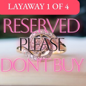 RESERVED Layaway 4 of 4 < Antique Art Deco Diamond Tourbillon Ring Old Mine Cut and Rose Cut Diamonds, 14k Gold, Belle Époque Diamond Ring