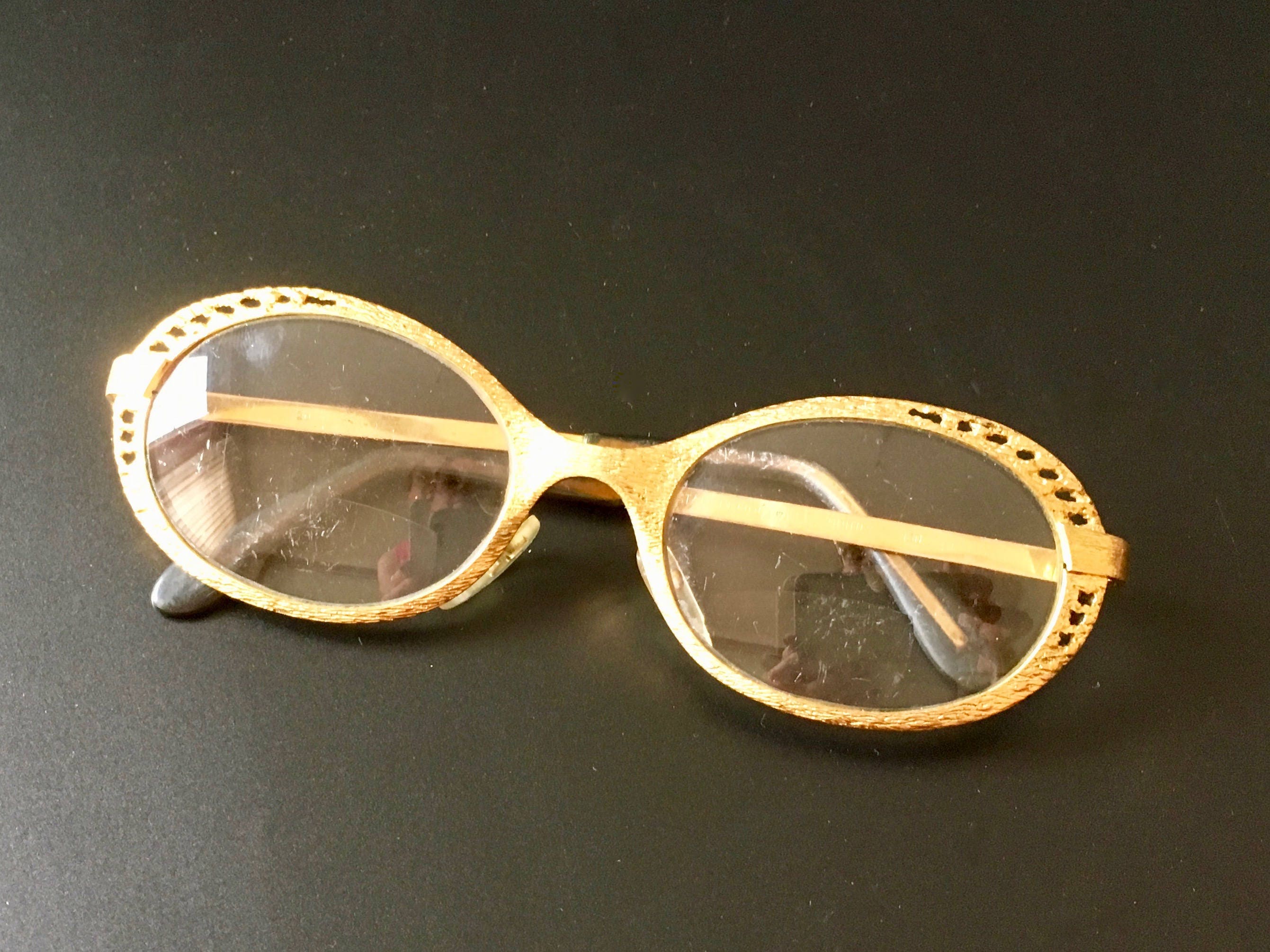 vintage gold eyeglasses