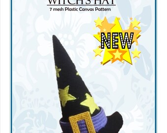 SALE! Witch's Hat 7 Mesh Plastic Canvas Pattern PDF Instant Download