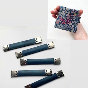 5 pcs of metal frames for your DIY project, sew your own pinch purse, flex frames, flexible tops for pouches and wallets