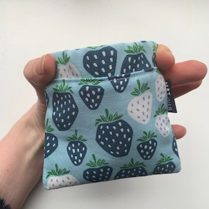 Petit portefeuille squeeze myrtille avec mini portefeuille vegan minimaliste, petite pochette, change bohème mlous