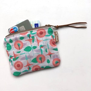 Carteira pequena alegre com beija-flores carteira pequena bolsa de troca mini bolsa de higiene pessoal retrô minimalista mlous