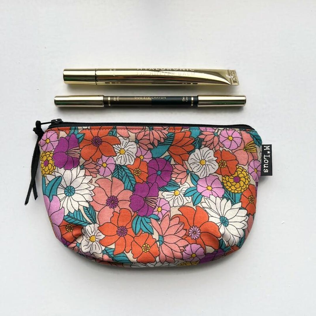 Neceser de maquillaje redondo ovalado, neceser de maquillaje