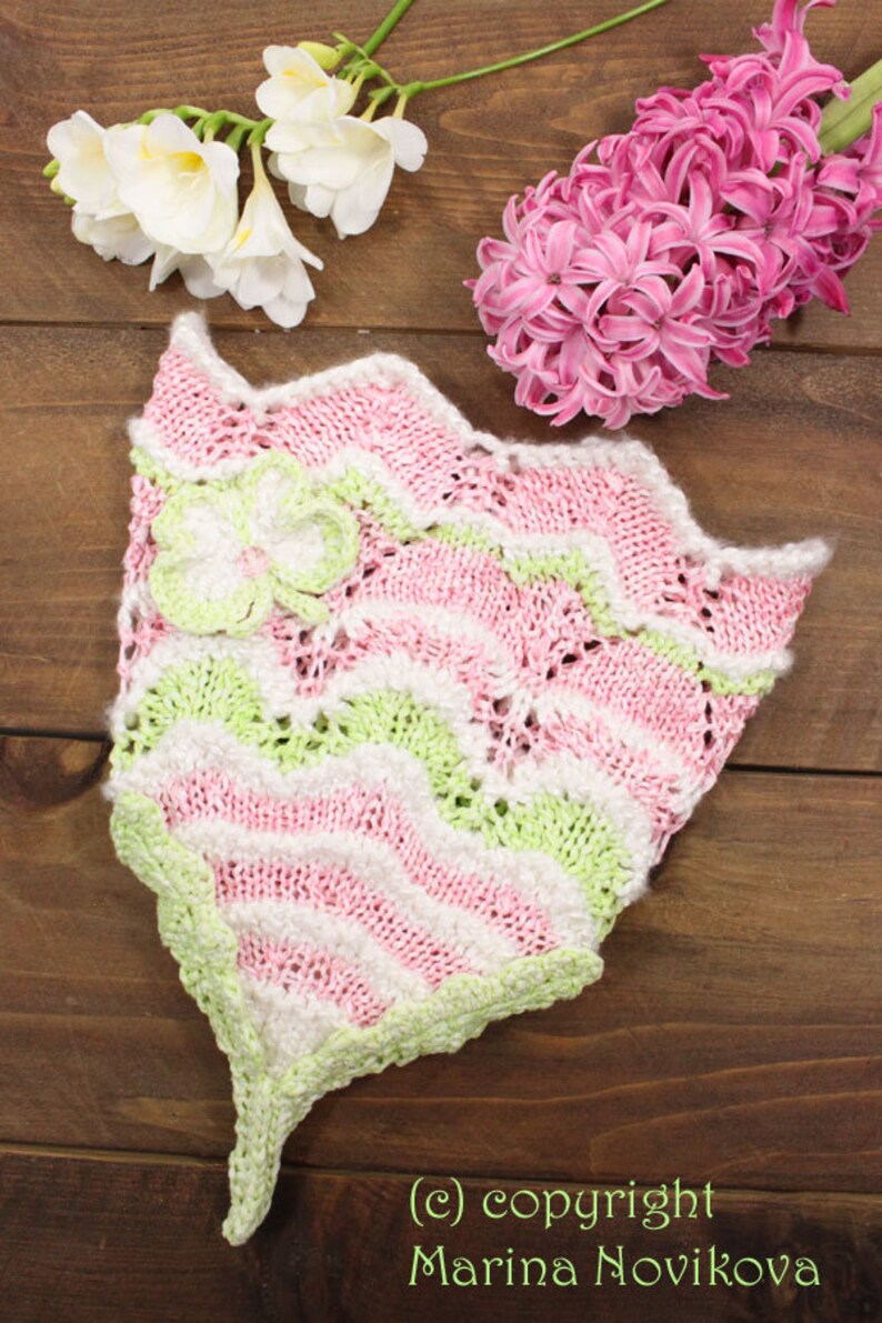 PDF Knitting Pattern Pixie Gnome Lace style Hat Upside Etsy