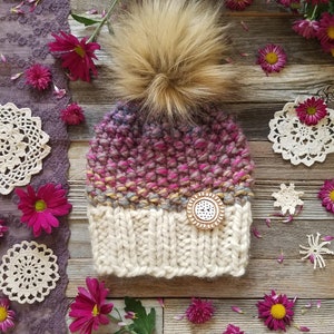 Basic 3 Hat Looks Set in ONE Knitting Pattern, SUPER Bulky Hat for ...