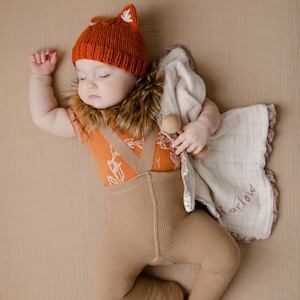 KNITTING PATTERN Simple Kitten or Fox Ears Beanie Nb, Baby, Toddler, Child, Adult Flat and Round Instruction, Pdf in ENGLISH Language. image 4