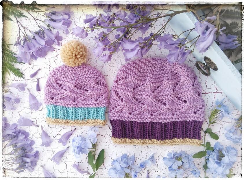 Rustic Lace Hat Knitting Pattern PDF. Sizes for NB, 3-6 Mo, 6-12 Mo, 12 ...